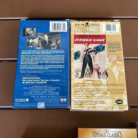 Bundle of 6  Classic VHS Video Tapes Marilyn Monroe Jimmy Stewart Myrna Loy - Picture 3 of 7
